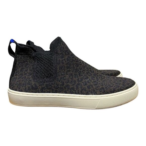 ROTHYS WMNS 7 Brown Pull On Sneaker Espresso‎ Spot Leopard Animal Print Boot - Picture 1 of 11